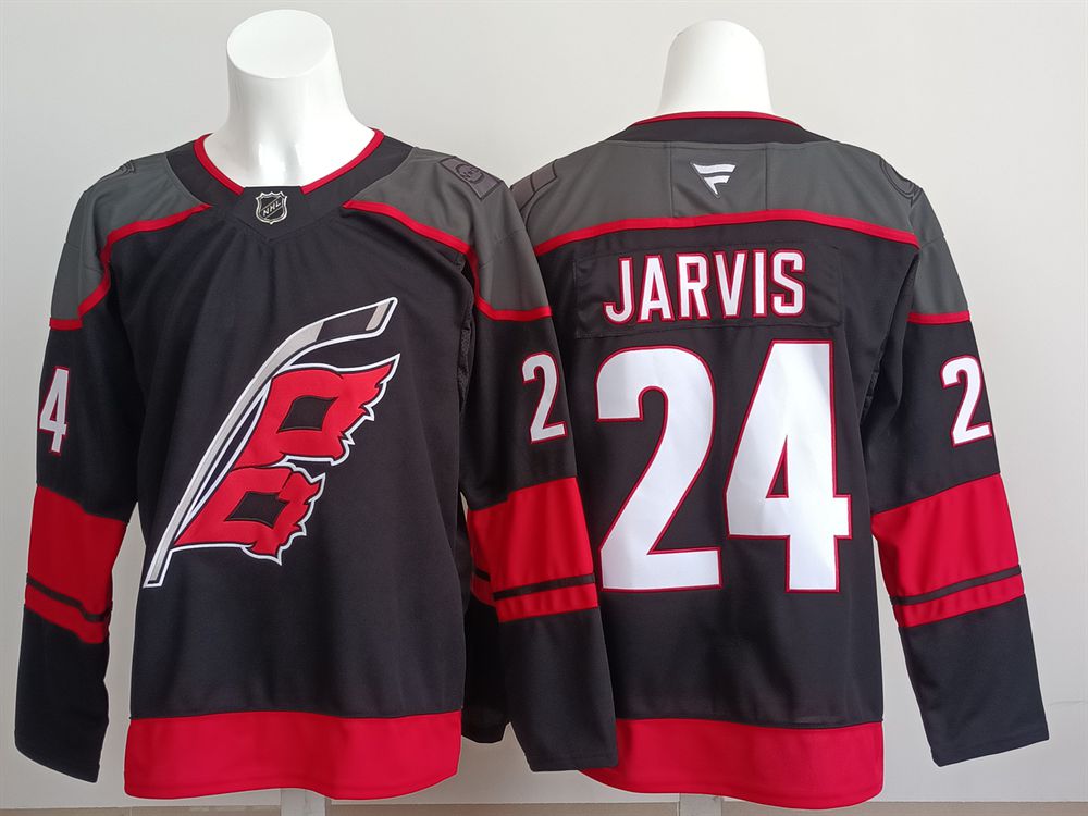 Men 2025 Carolina Hurricanes #24 Jarvis Black Fanatics Home Premium NHL Jersey style 1->washington capitals->NHL Jersey